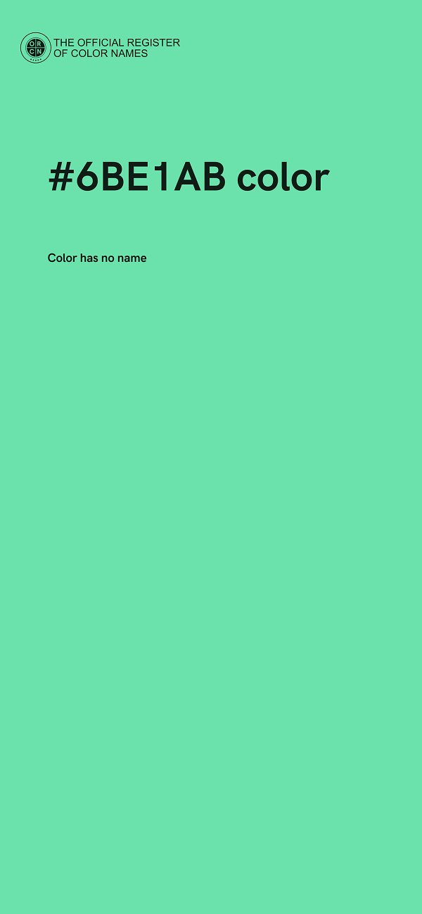 #6BE1AB color image