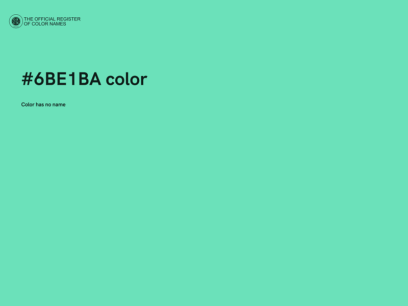 #6BE1BA color image