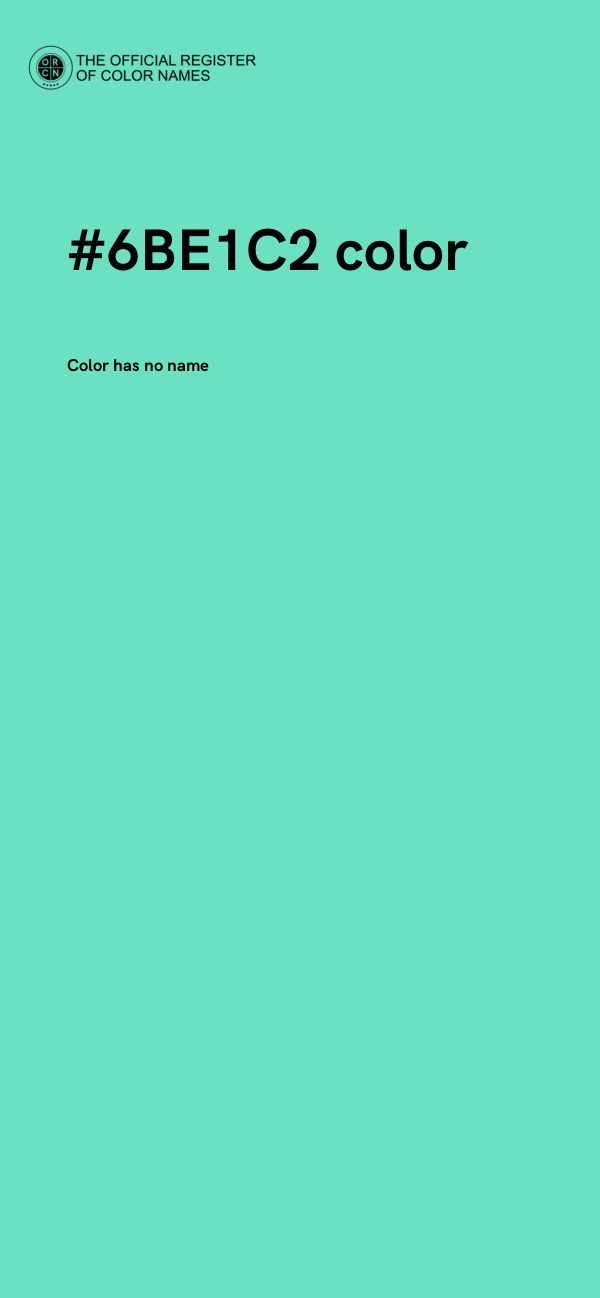 #6BE1C2 color image