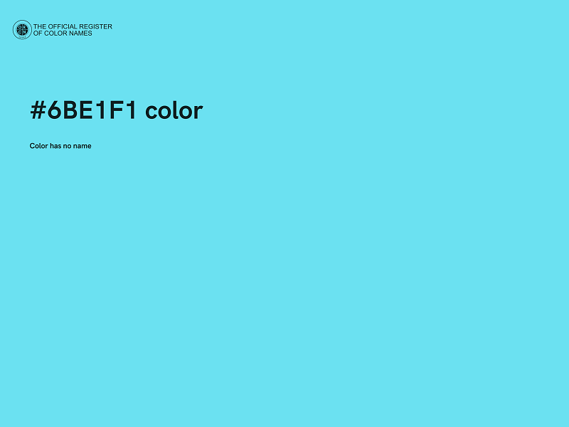 #6BE1F1 color image