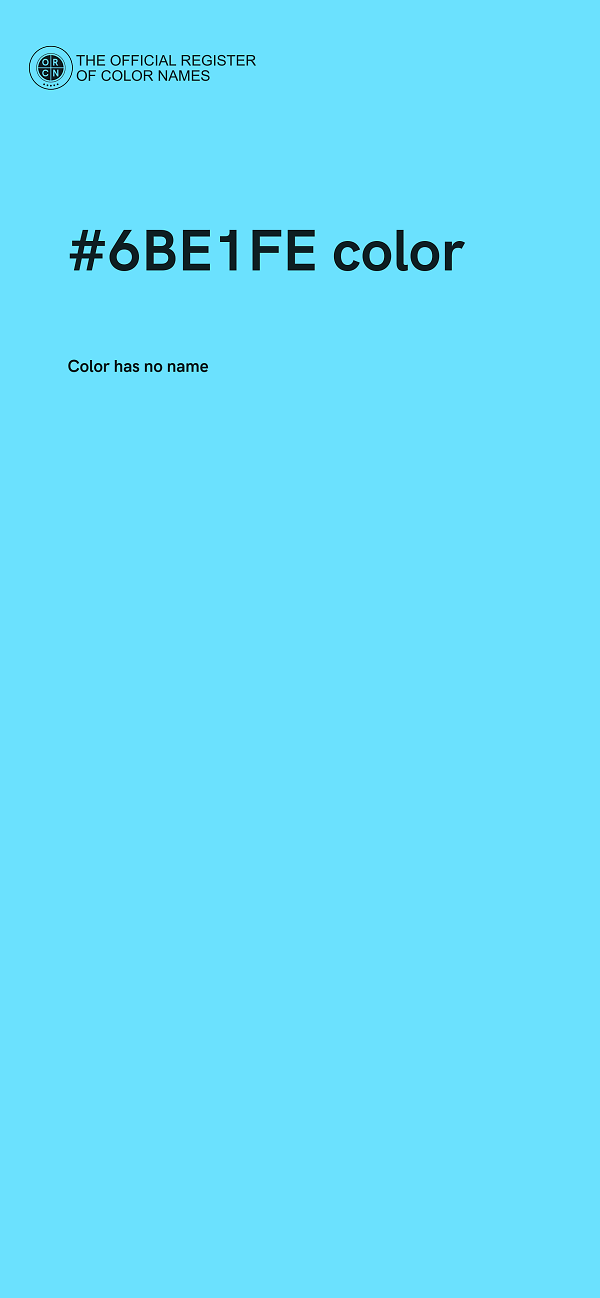 #6BE1FE color image