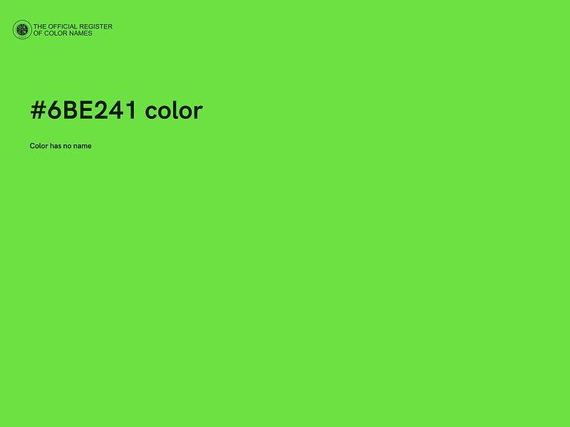 #6BE241 color image