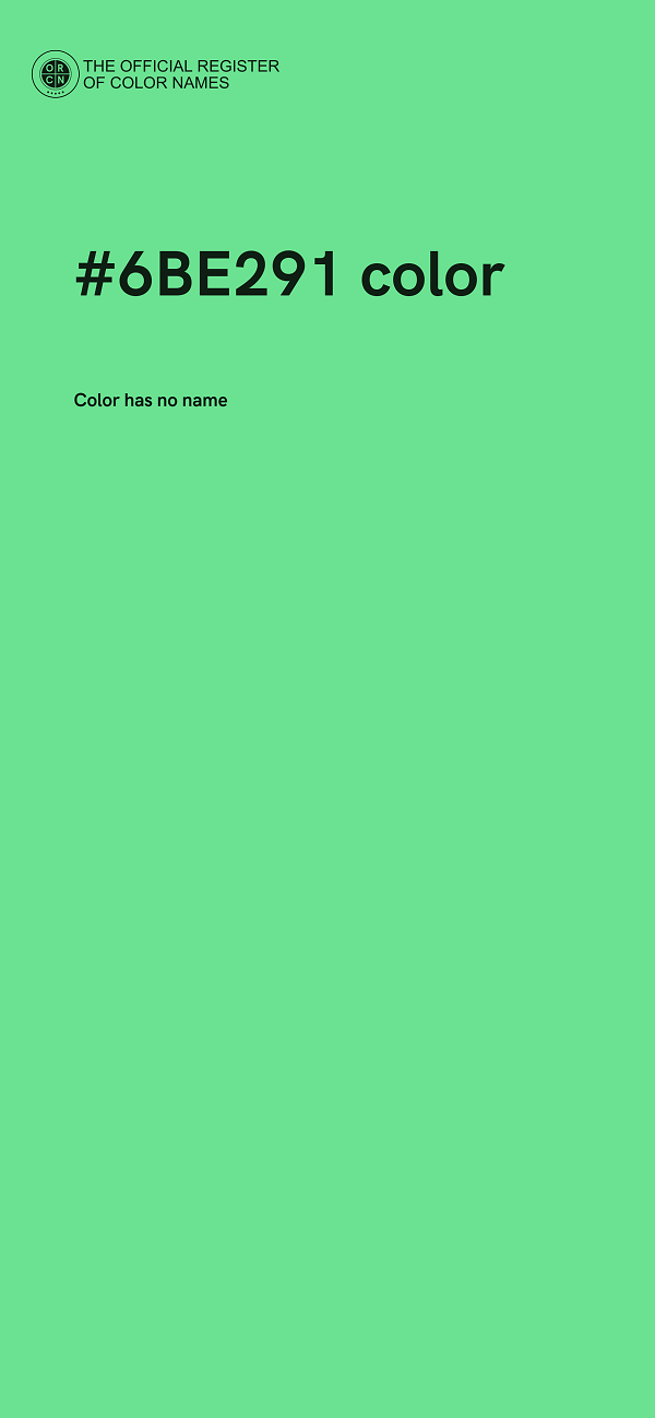 #6BE291 color image