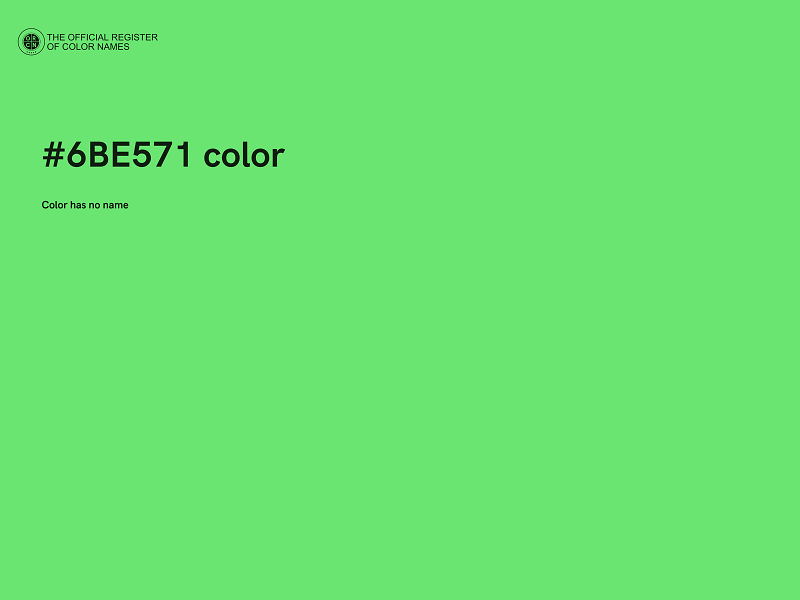 #6BE571 color image