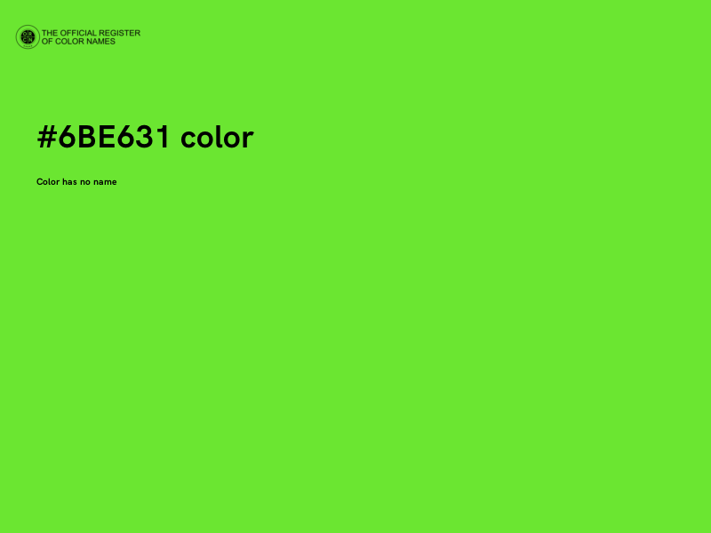 #6BE631 color image