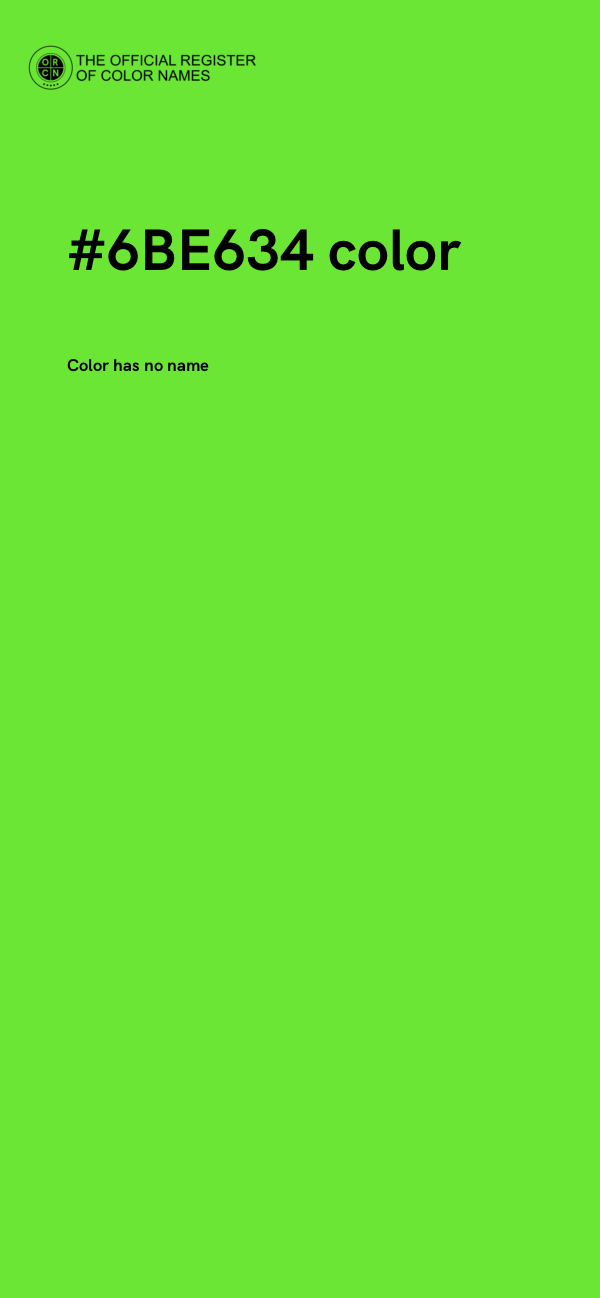 #6BE634 color image
