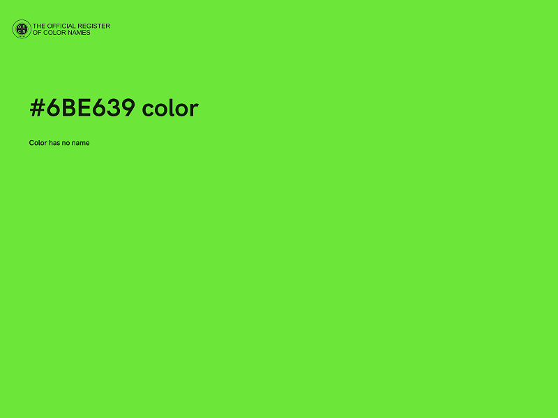 #6BE639 color image