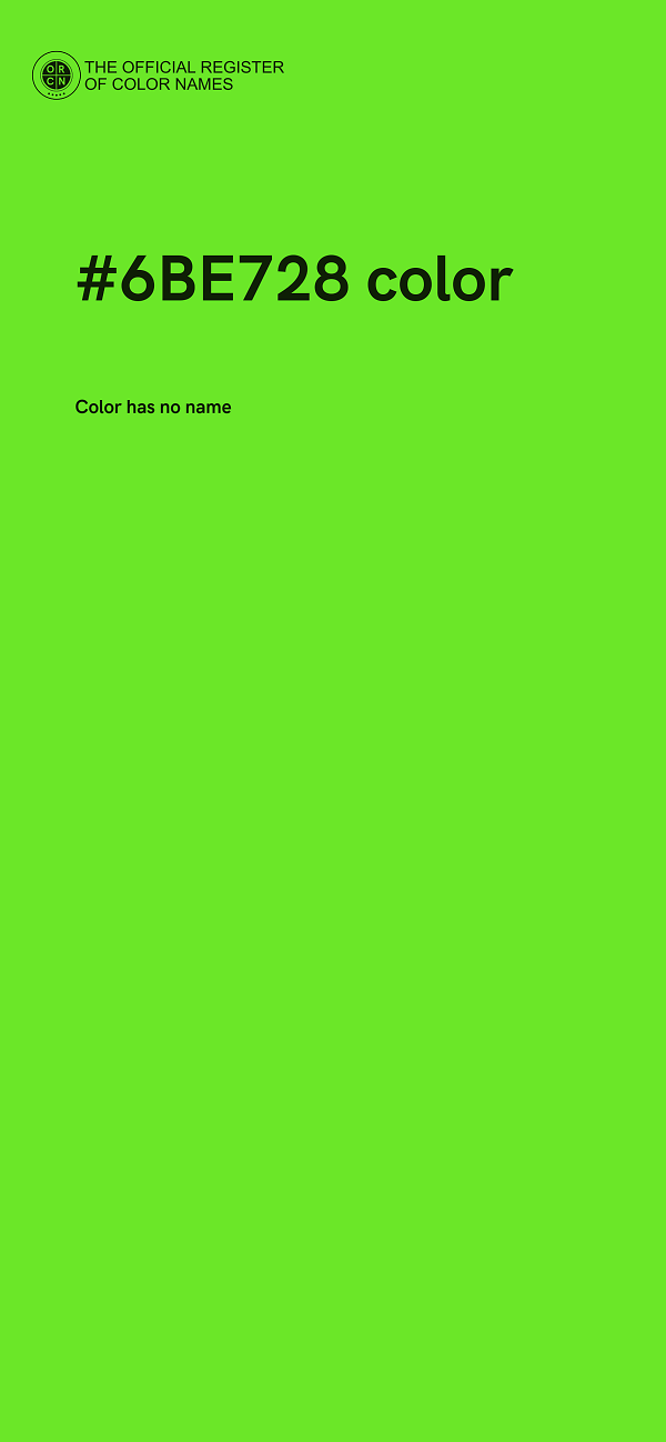 #6BE728 color image