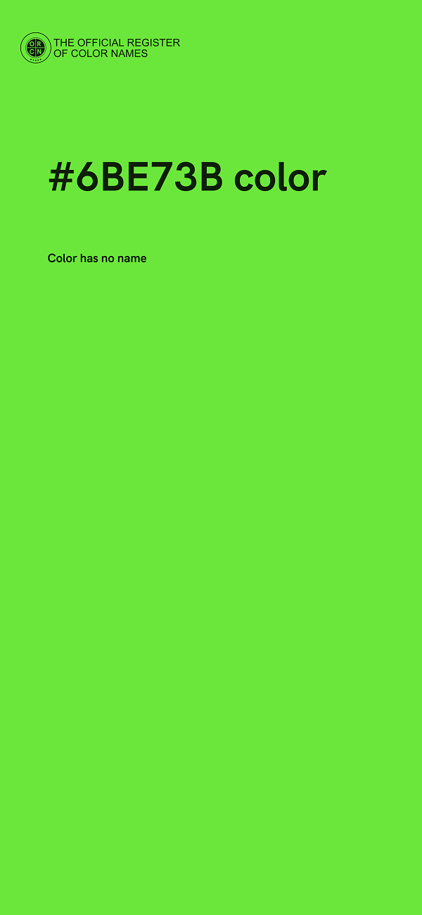 #6BE73B color image
