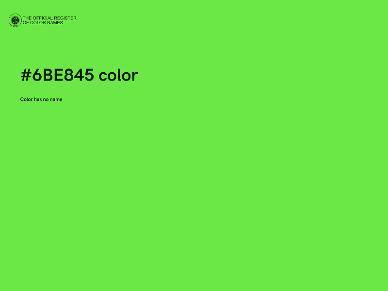 #6BE845 color image