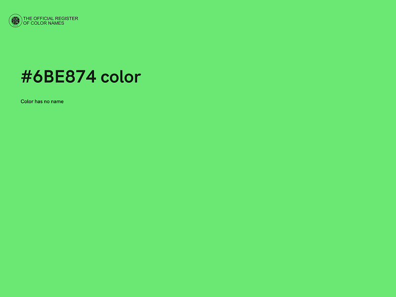 #6BE874 color image