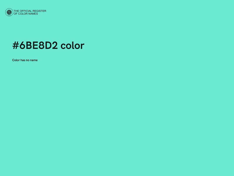 #6BE8D2 color image