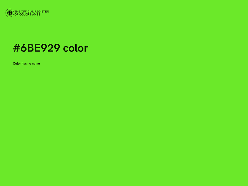 #6BE929 color image