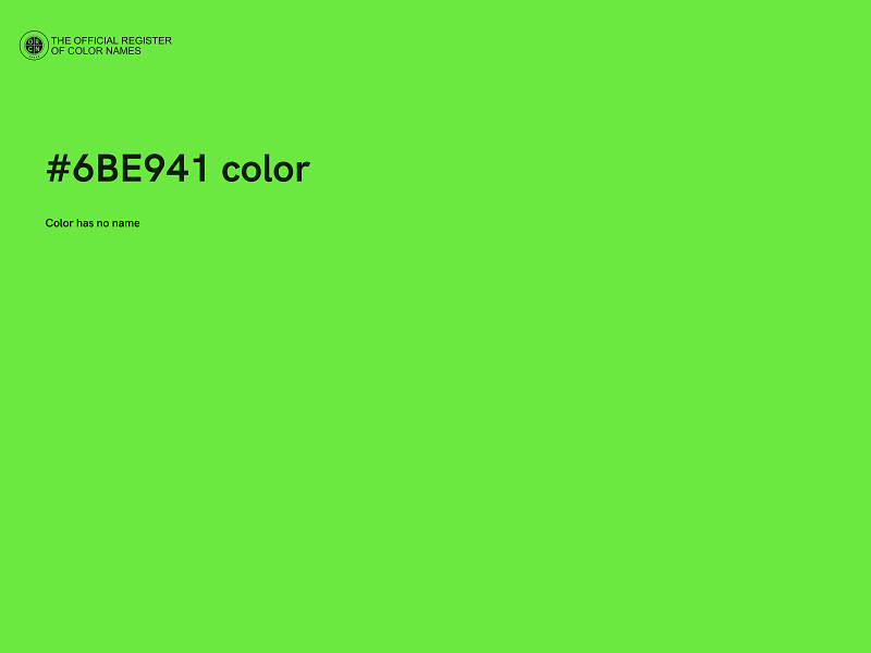 #6BE941 color image