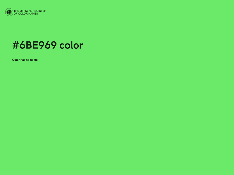 #6BE969 color image