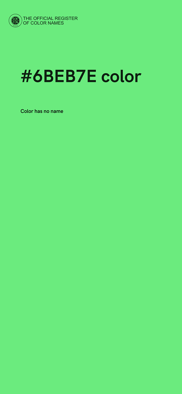 #6BEB7E color image