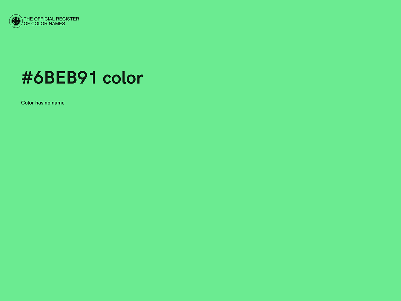 #6BEB91 color image