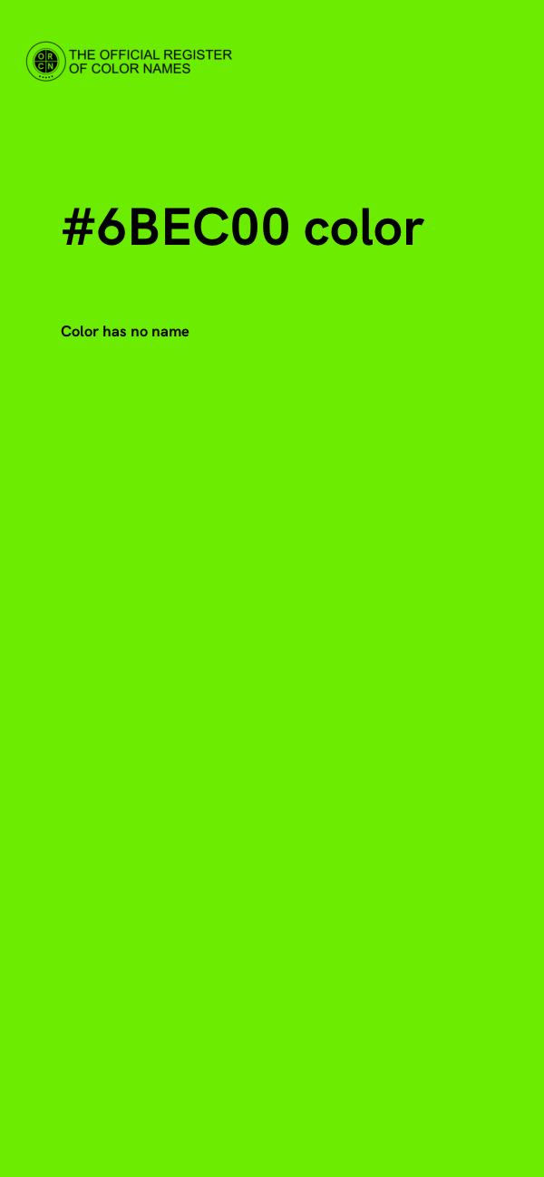 #6BEC00 color image