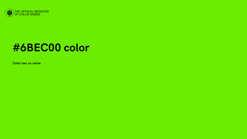 #6BEC00 color image