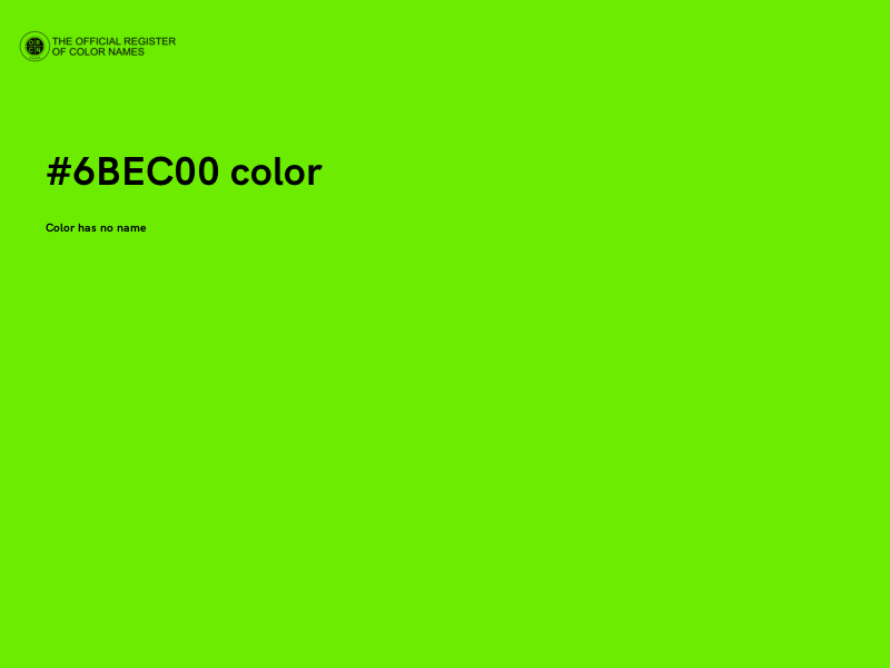 #6BEC00 color image