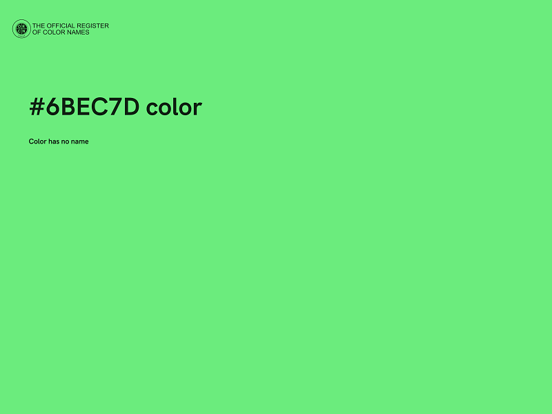 #6BEC7D color image