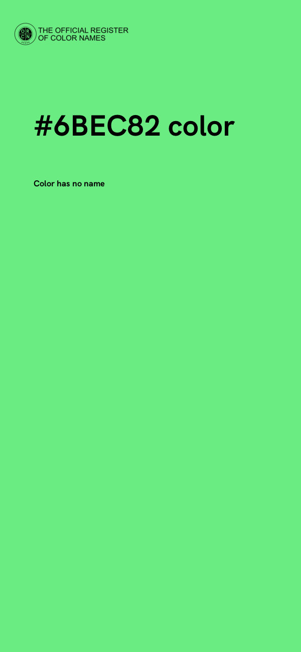#6BEC82 color image