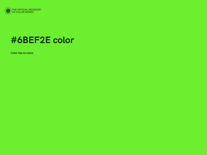 #6BEF2E color image