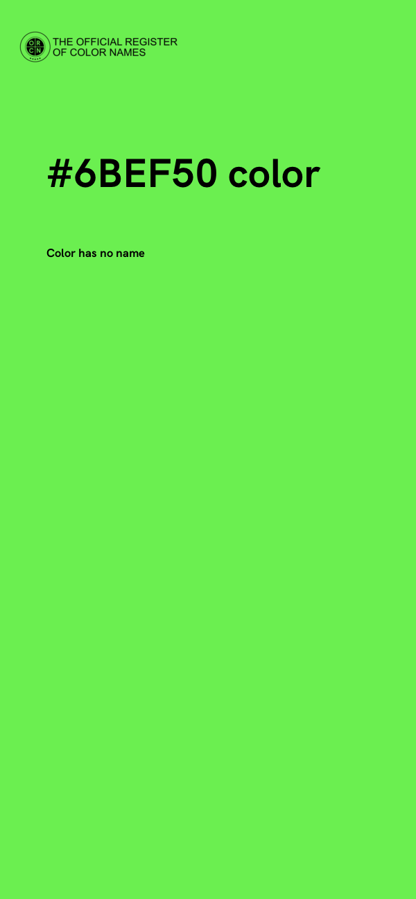 #6BEF50 color image
