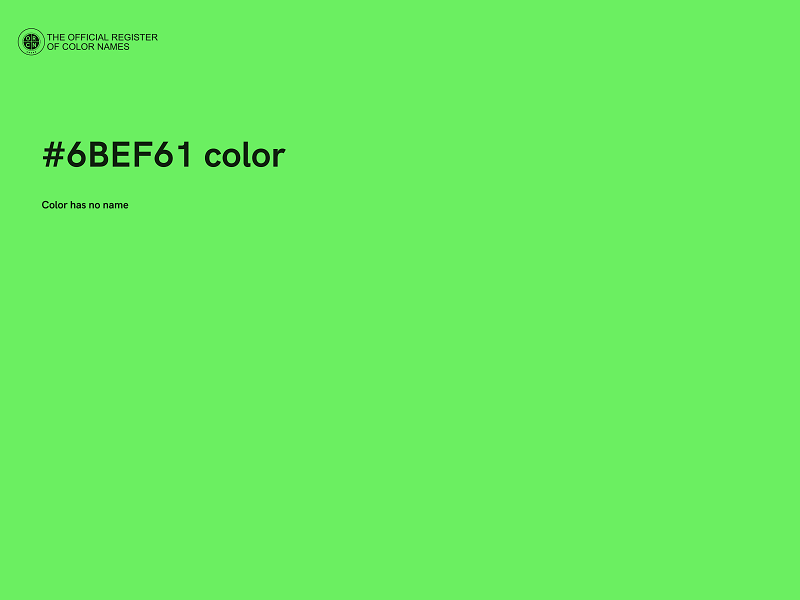 #6BEF61 color image