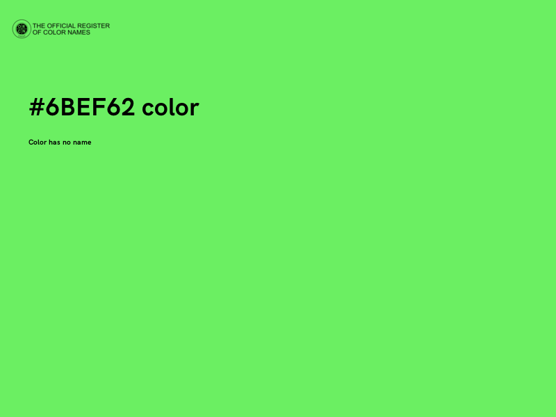 #6BEF62 color image