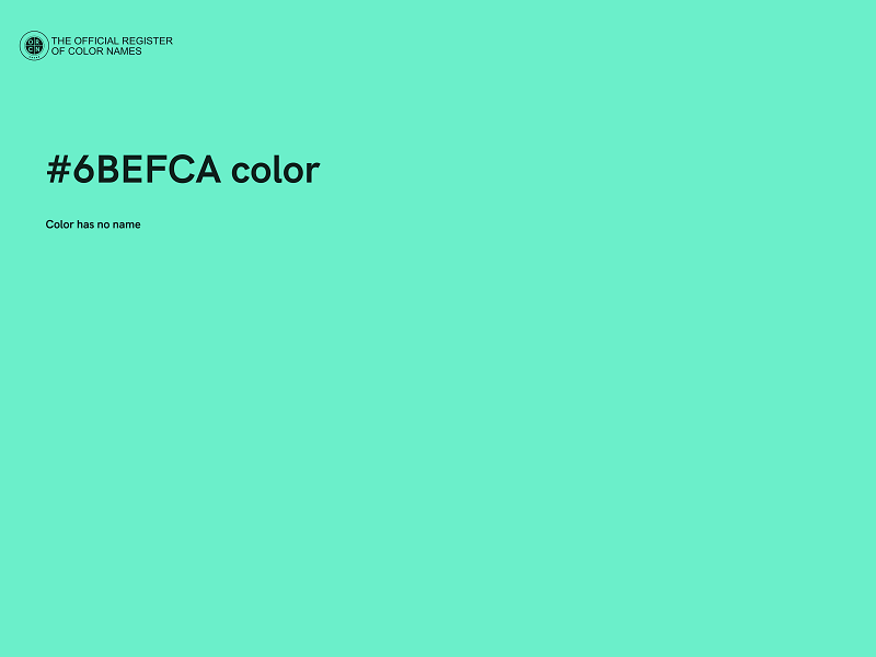 #6BEFCA color image