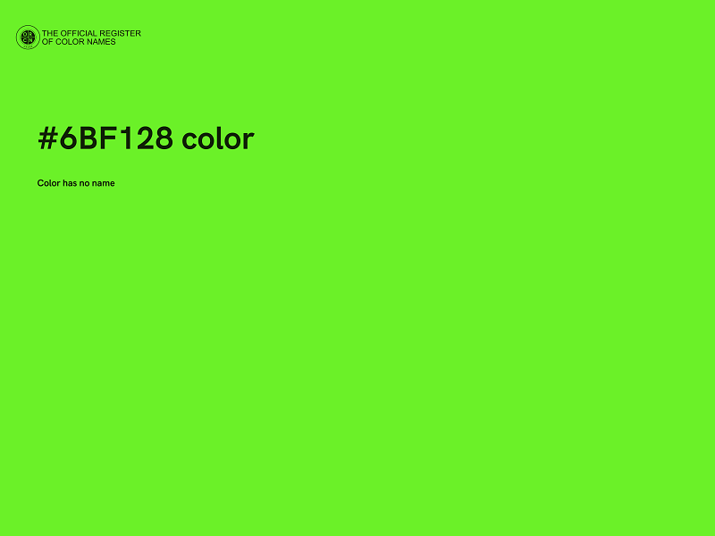 #6BF128 color image