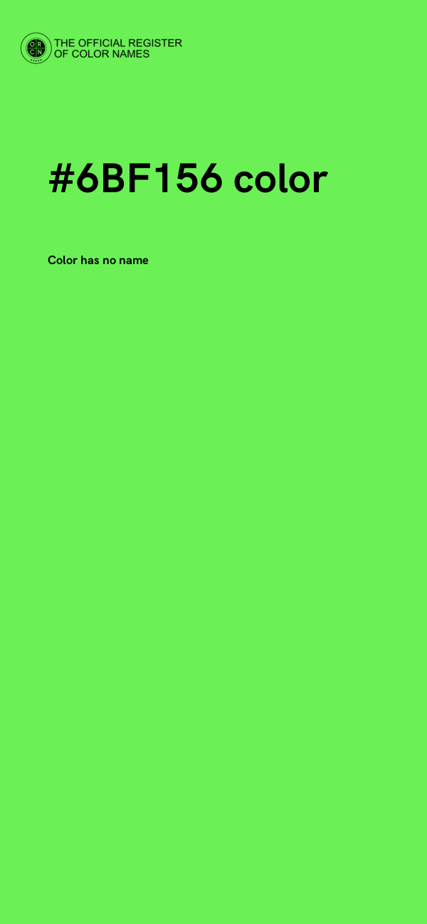 #6BF156 color image