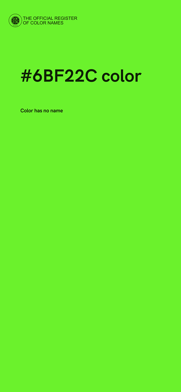 #6BF22C color image