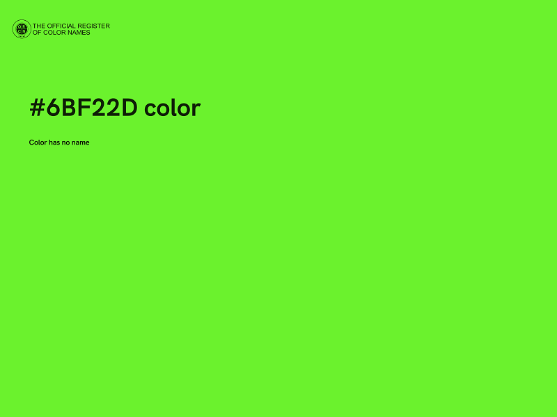 #6BF22D color image