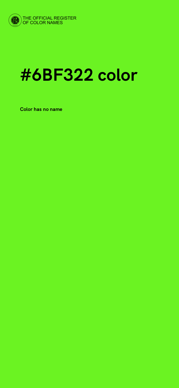 #6BF322 color image