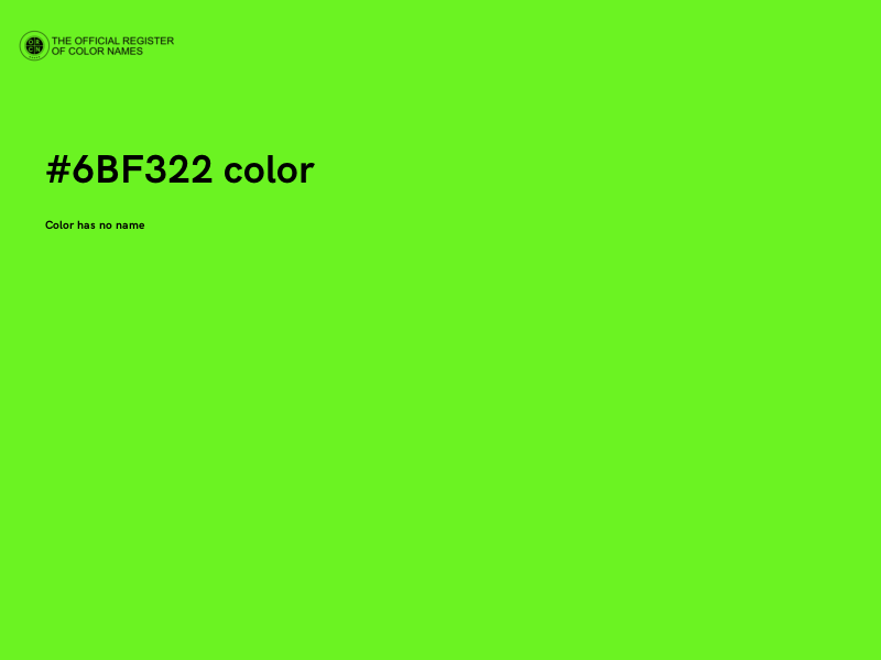 #6BF322 color image