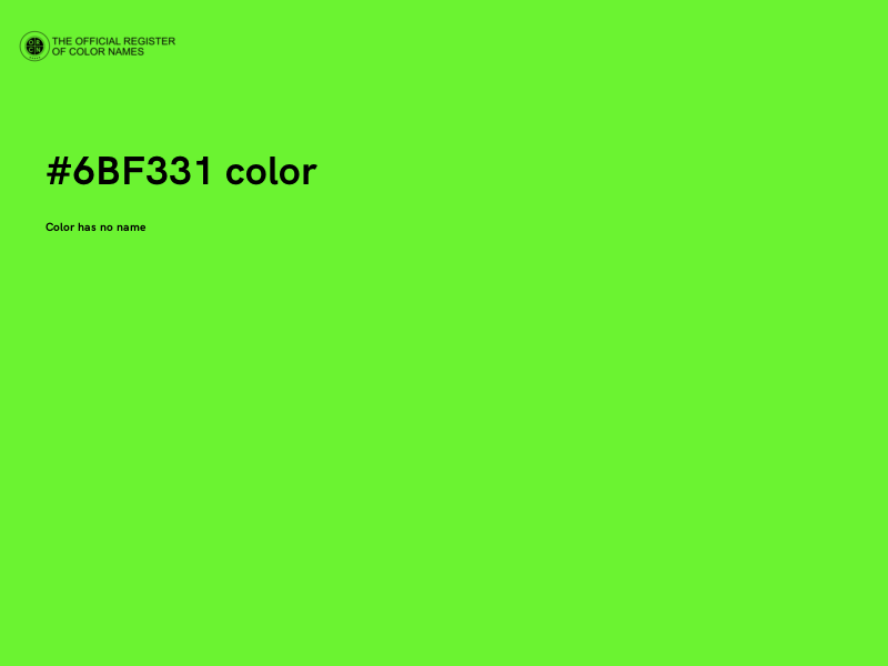 #6BF331 color image