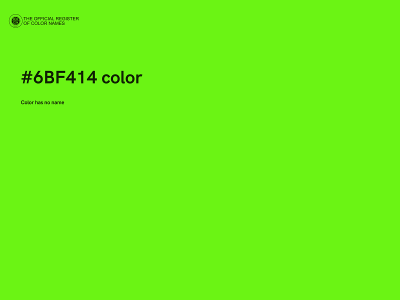 #6BF414 color image