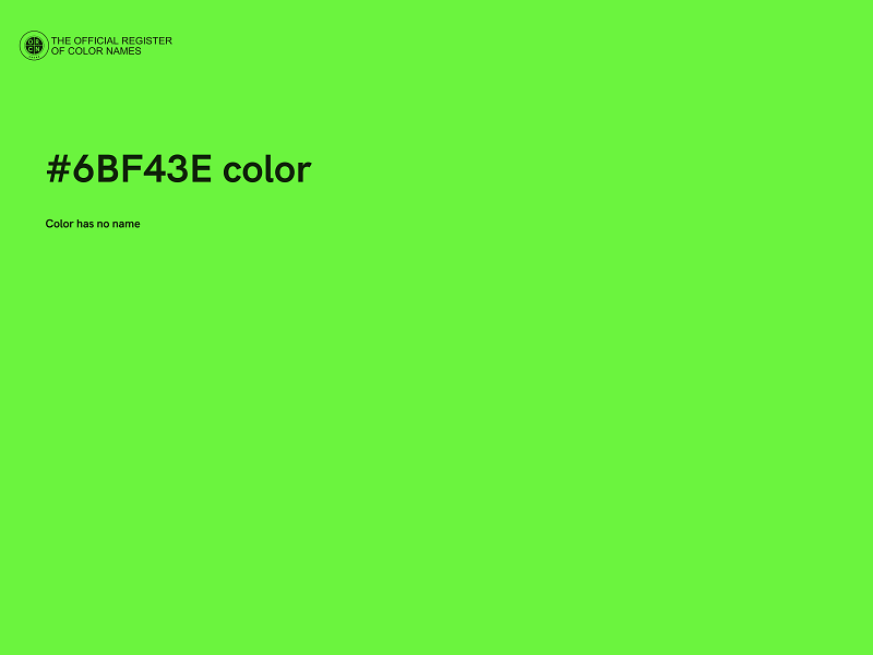 #6BF43E color image