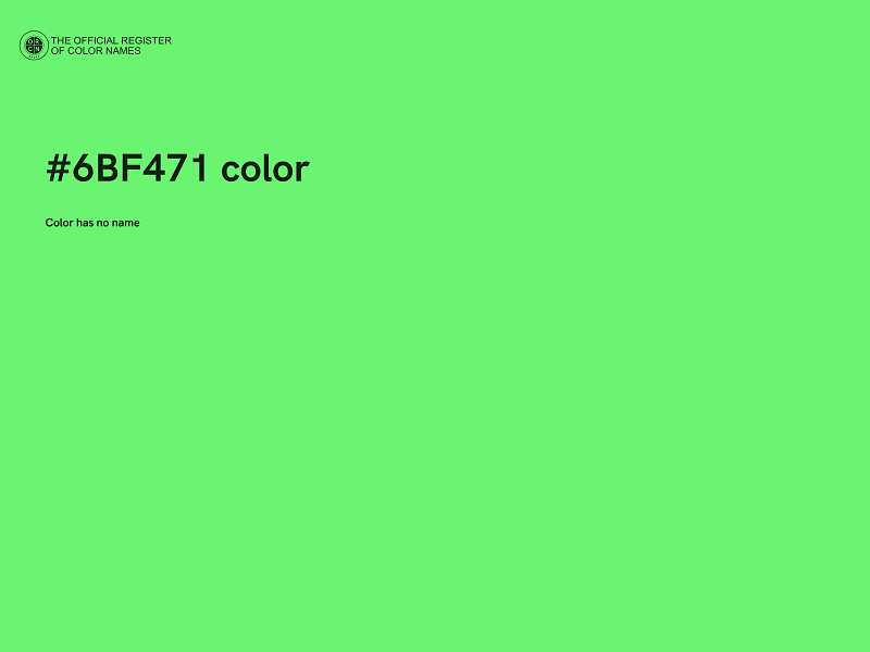 #6BF471 color image