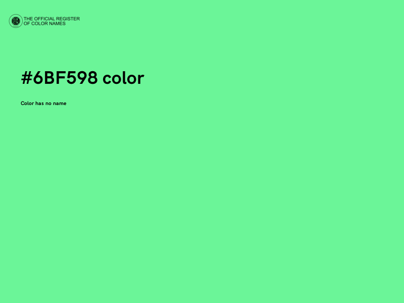 #6BF598 color image