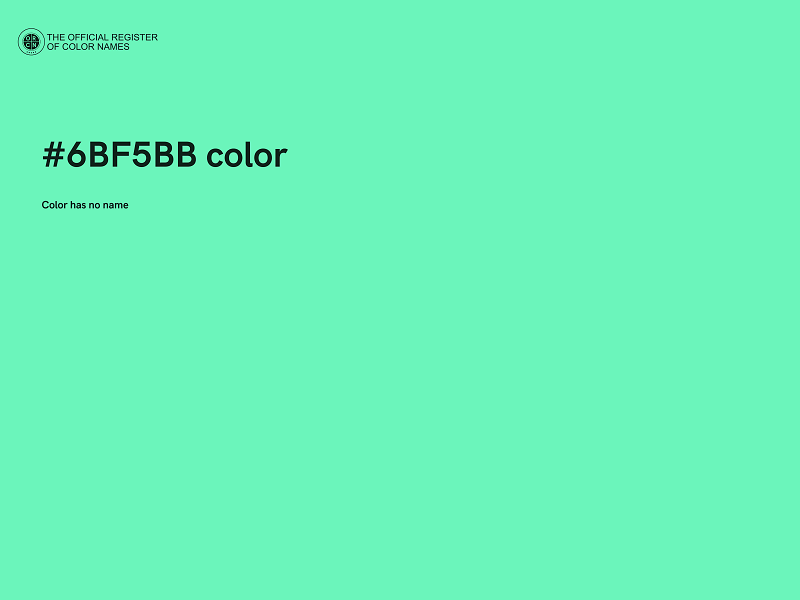 #6BF5BB color image