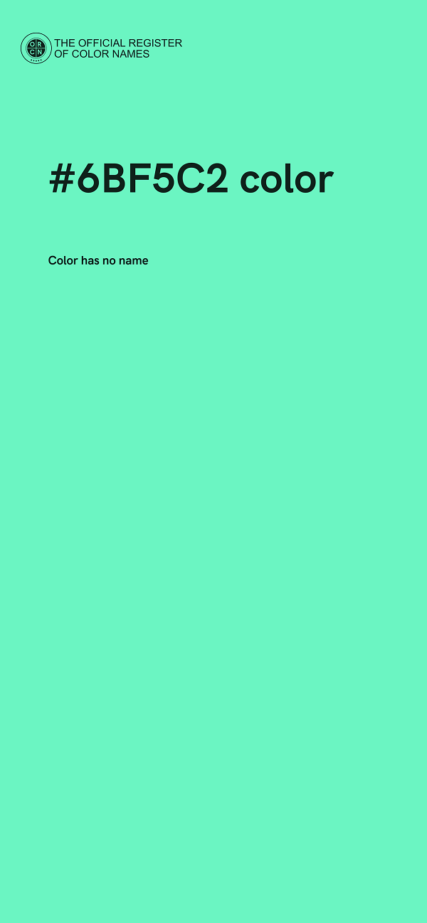 #6BF5C2 color image