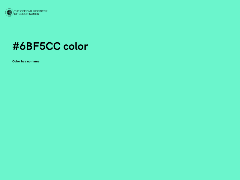 #6BF5CC color image