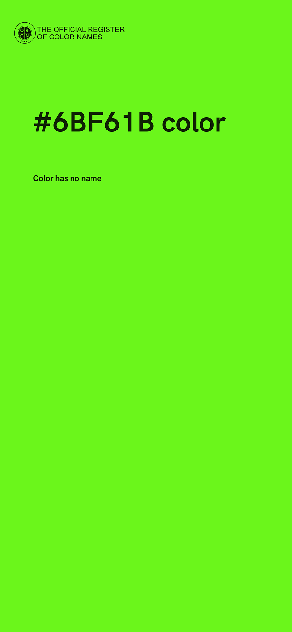 #6BF61B color image
