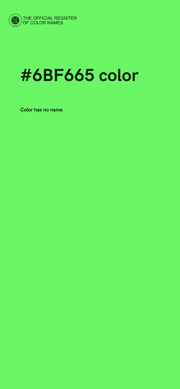 #6BF665 color image