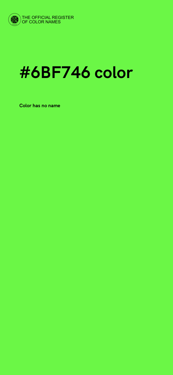 #6BF746 color image