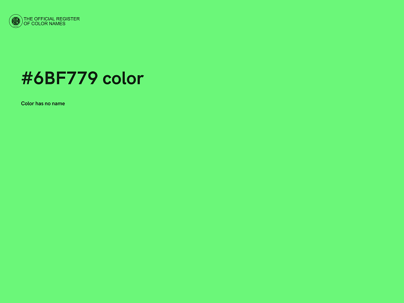 #6BF779 color image