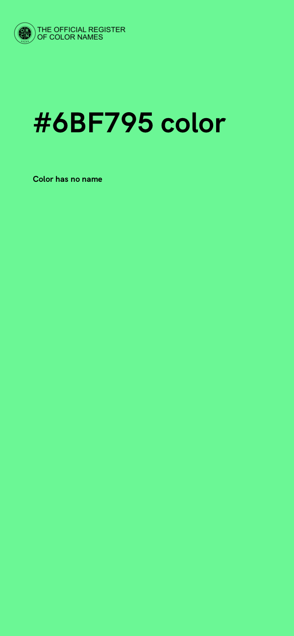 #6BF795 color image
